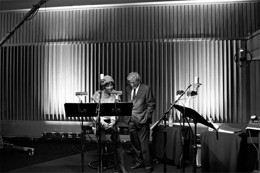 Tony Bennett catching up with Natalie Cole in the house her dad built, Capitol Studios, 2011 - Morrison Hotel Gallery