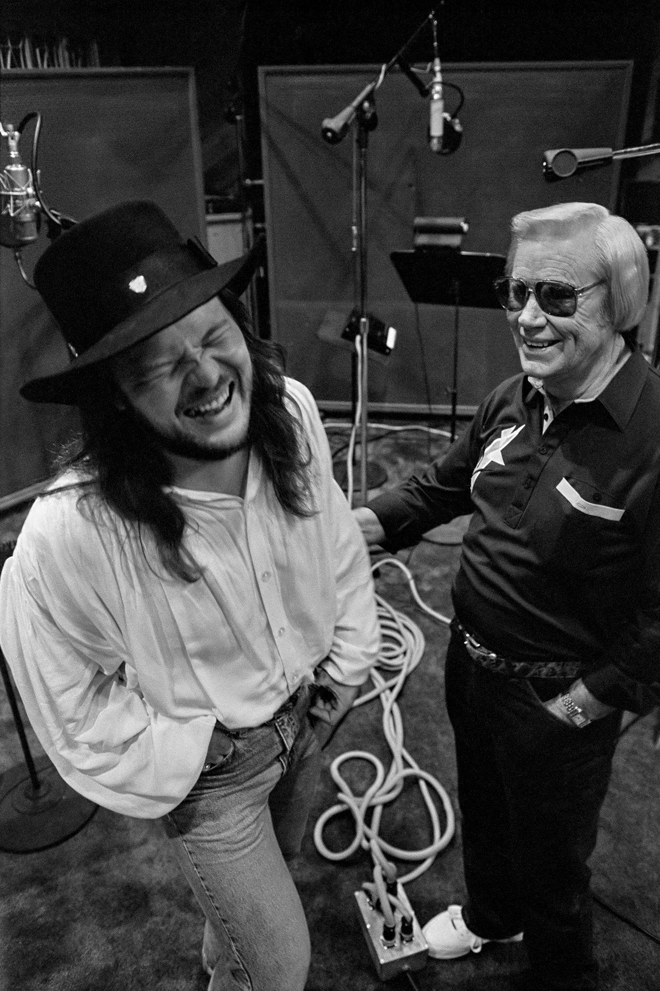 Travis Tritt & George Jones at Bradleys Barn, Mount Juliet, Tennessee, 1994 - Morrison Hotel Gallery