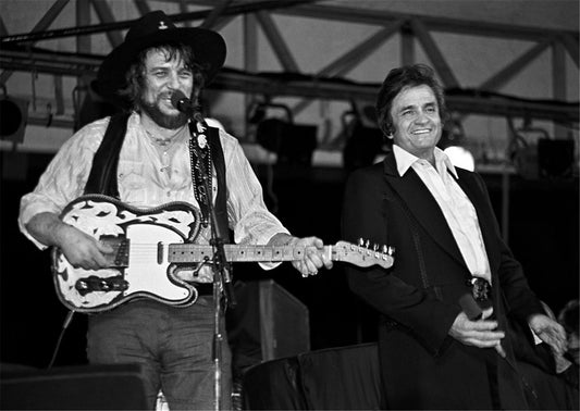 Waylon Jennings and Johnny Cash, 1980 - Morrison Hotel Gallery