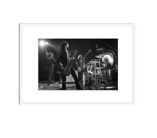 White Frame - Led Zeppelin, Palais des Sports, Paris, 1973 - 30x40, Edition #1/50 - Morrison Hotel Gallery