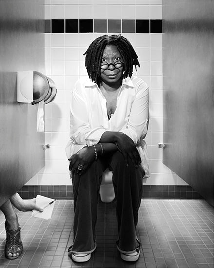 Whoopi Goldberg on Toilet, Los Angeles, CA - Morrison Hotel Gallery