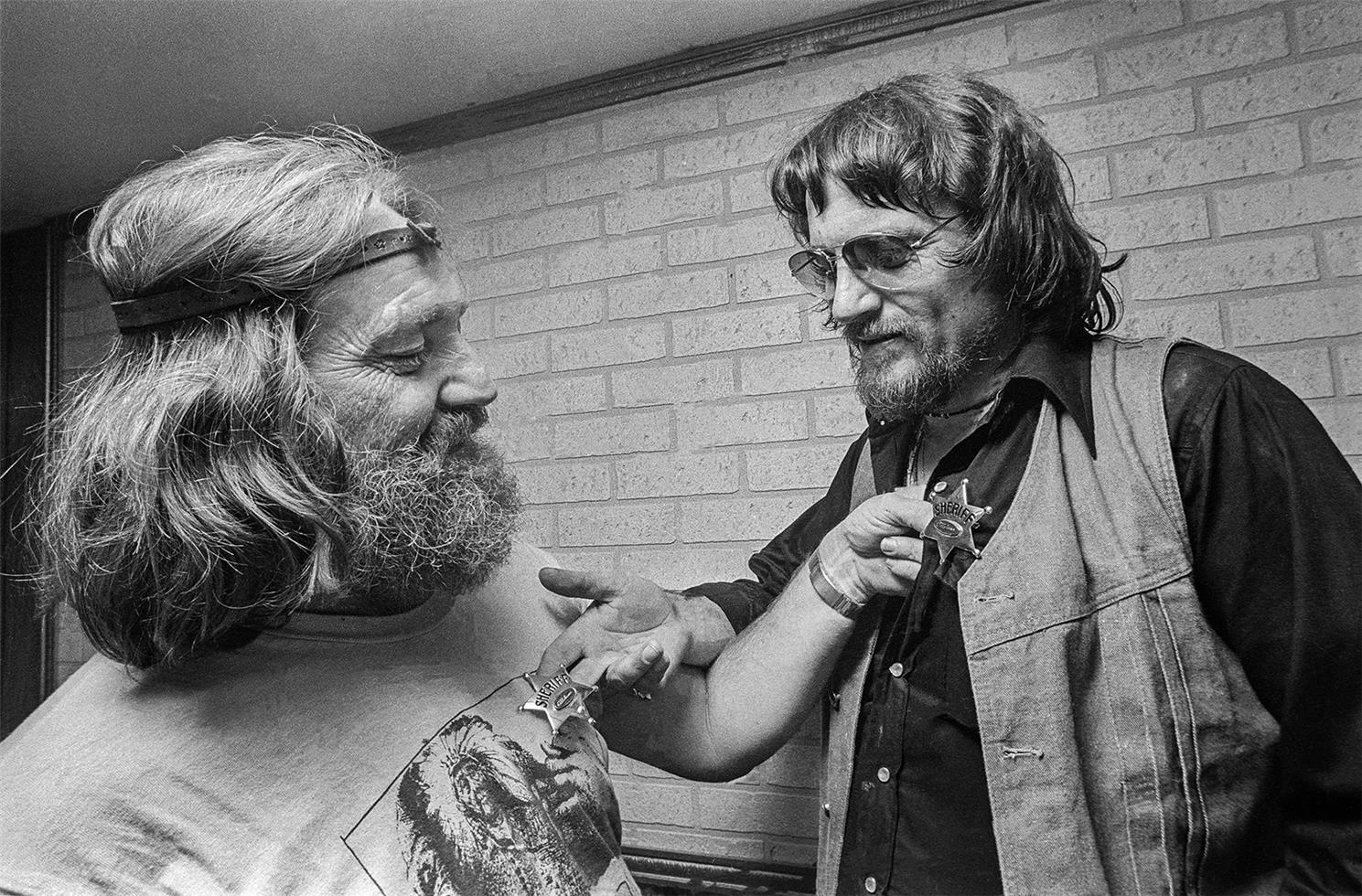 Willie Nelson and Waylon Jennings, OK, 1975