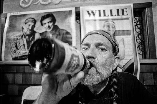 Willie Nelson, Drinking a Lone Star, 1978 - Morrison Hotel Gallery