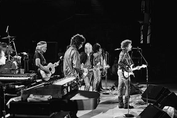 Willie Nelson, Tom Petty, and Bob Dylan, Farm Aid, 1985 - Morrison Hotel Gallery