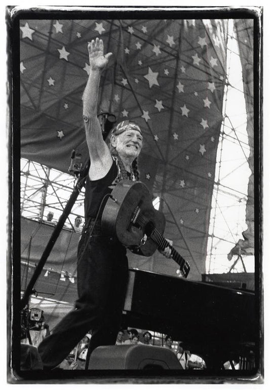 Willie Nelson waving, Woodstock, 1999 - Morrison Hotel Gallery