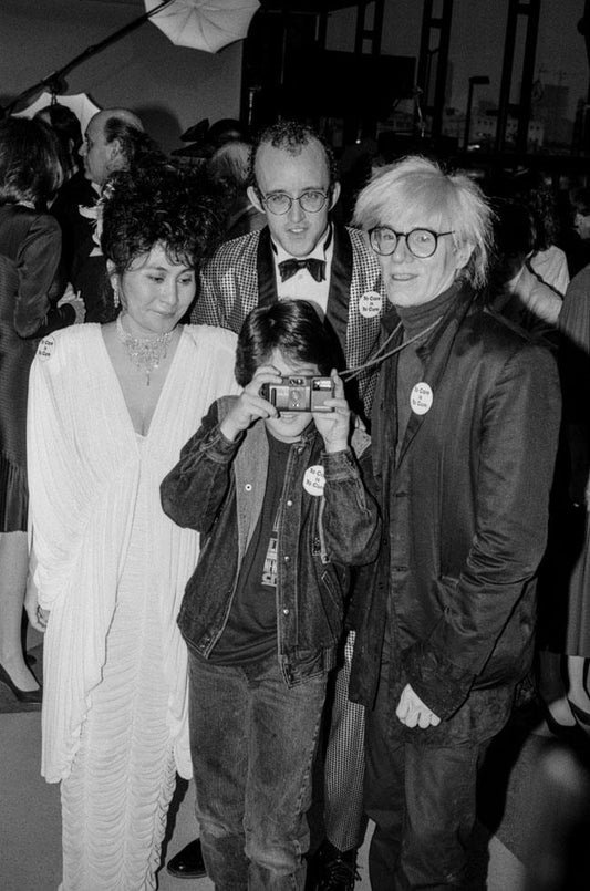 Yoko Ono, Keith Haring, Sean Lennon, and Andy Warhol, 1986 - Morrison Hotel Gallery