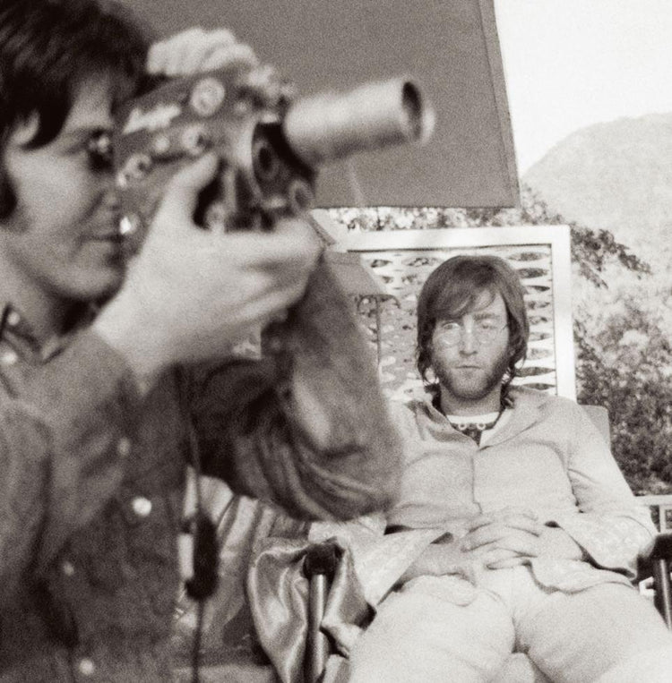 Paul McCartney and John Lennon, India, 1968