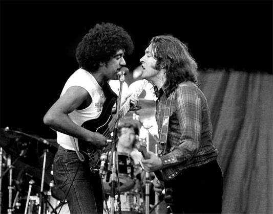 Philip Lynott and Rory Gallagher together in 1982
